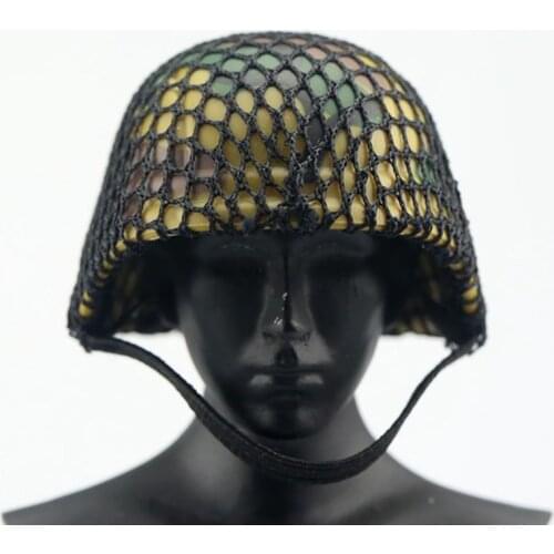 1/6 Scale male Soldier Diecast Helmet US Army Grid camouflage helmet/Jungle helmet Men hat 12'' Action Figure Accessorie Model