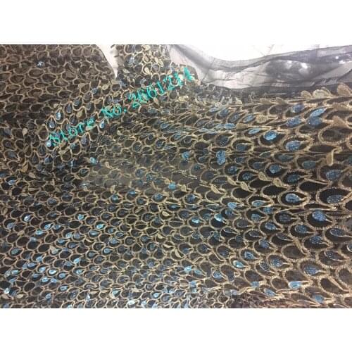 Modern Design BZL-72214 shinny sequins Tulle Lace French net Lace Fabric african net lace for Wedding Dress