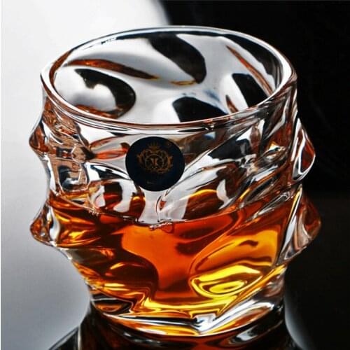 Creative Irregular wine glasses Lead-free Crystal Cups Big Whiskey Wine Glass High Capacity Beer Glass Bar Hotel Party Drinkware