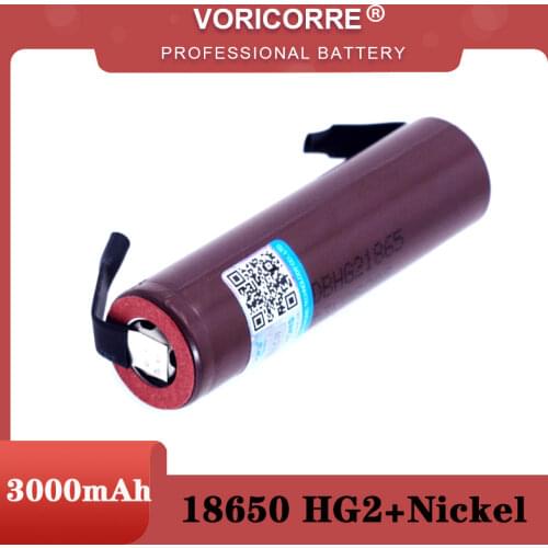 VariCore For New HG2 18650 3000mAh Rechargeable battery 18650HG2 3.6V discharge 20A, dedicated batteries + DIY Nickel