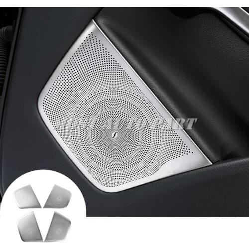 Inner Car Door Speaker Frame Cover Trim 4pcs For Benz CLA C117 X117 W117 2013-2018 Car accesories interior Car decoration