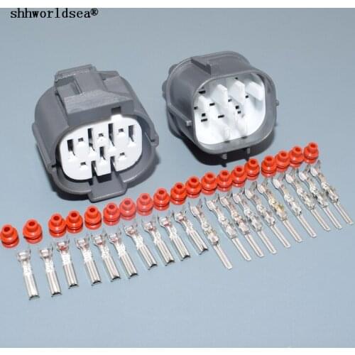 Shhworldsea 10pin 2.0mm male female sealed series plug waterproof connector 6181-0076 6189-0135
