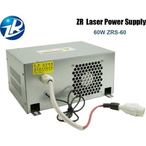 Zurong ZR-60W Laser Power Supply 60W PUS MYJG ZRS-60 40W 60W Watt For CO2 Laser Tube High Voltage Engraving Cutting Machine