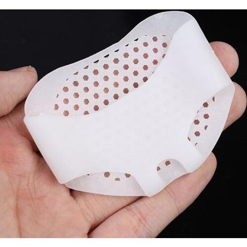 1Pair Forefoot Silicone Pads Silicone Gel Padded Forefoot Insoles Honeycomb High Heel Shoes Pad Gel Insoles Breathable Health