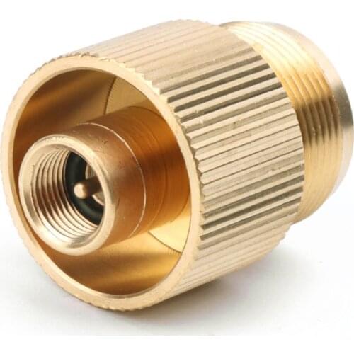 1Pc Outdoor Gas Tank Propane Refill Adapter Solid Brass Stove Connector Copper Converter