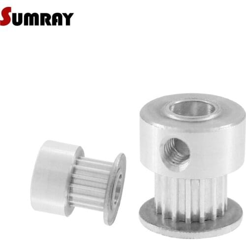 SUMRAY MXL Tooth Pulley 16T 4/5/6/6.35mm Inner Bore Timing Pulley 7mm Belt Width Stepper Motor Pulley 2PCS
