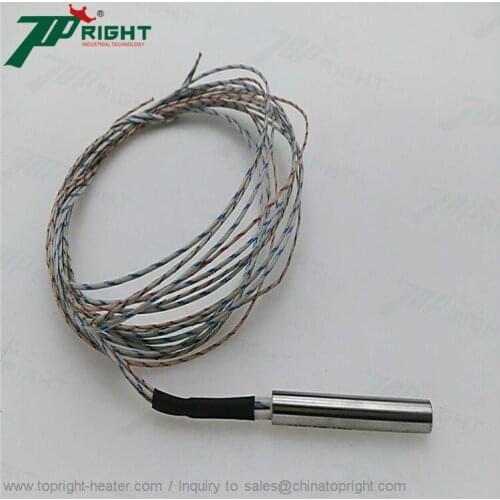 4pcs Dia.10x(65-70)mm and 4pcs dia.16x200mm resistance heating cartridge heater with J type thermocouple