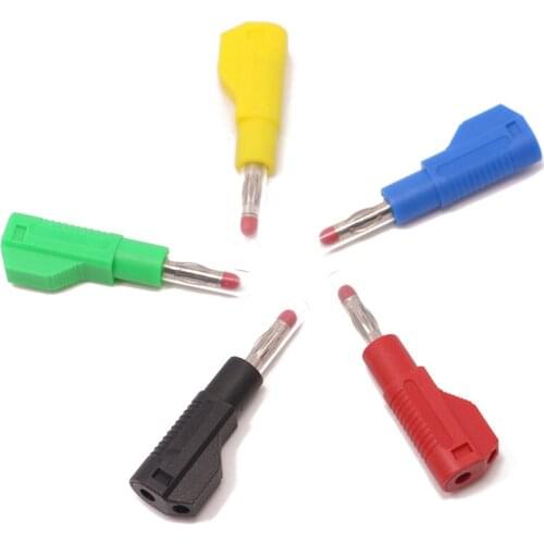 B5450 Quality nickel-plated copper 4mm stackable banana plugs inserted activity continued retractable sheath connector