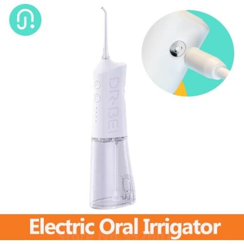 DR.BEI Portable Oral Irrigator F1 Rechargeable Cordless Water Flosser Water Jet Tank IPX7 Waterproof Teeth Cleaner