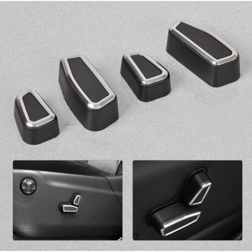 Beler 4pcs Front Seat Adjustment Switch Cover Decoration for Jeep Grand Cherokee Patriot Chrysler 300C 2011 2012 2013 2014 2015