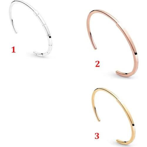 100% S925 Silver New Classic C-style PAN Bracelet Suitable For Womens Festival Wedding Original Gift Diy Jewelry