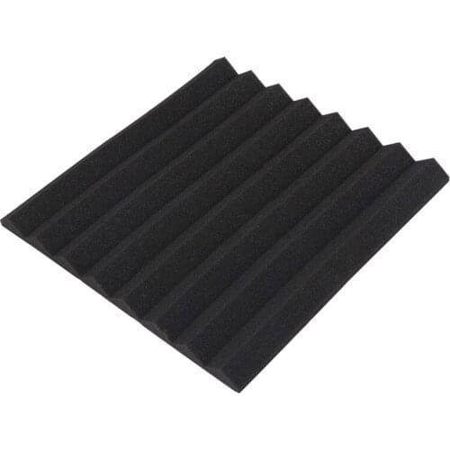 Hot-24 Pack Sound Proof Foam Panels Self Adhesive 1 inch x 12 inch x 12 inch Fuss Free Installation Sound Proofing Padding