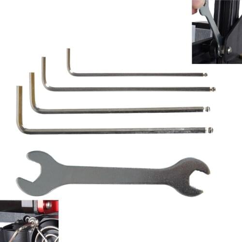 5pcs/lot Wrenches kit M1.5 M2 M2.5 M3 Allen Hex Key L-type Tool Screw Opening Spanner M10 for 3D Printer Kingroon KP3S 2.0/3.0