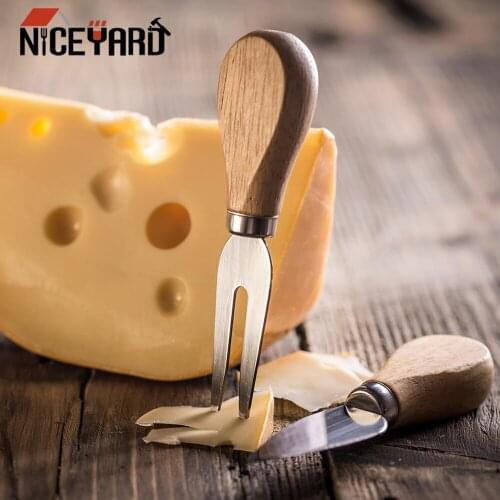 3pcs/set Wood Handle Knife Kit Cheese Slicer Sets Bakeware Cheese Tools Kitchen Accessories