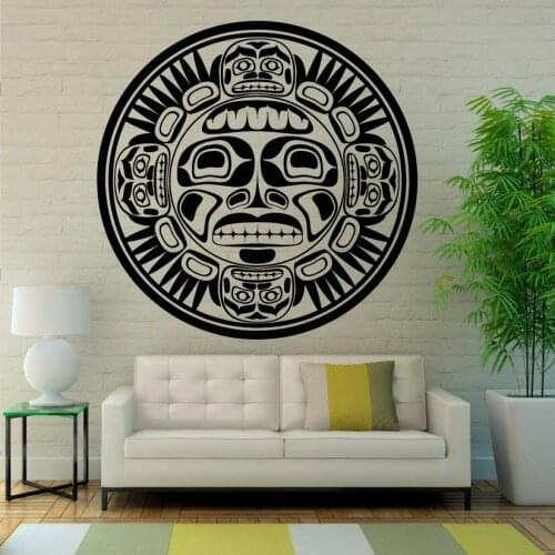 Sun Wall Decal Vinyl Home Interior Ethical Stars Symbol Wall Sticker for Bedroom Living Room Wall Decoration Accessories X149