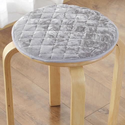 Anti-slip Student Chair Cushion Office Chair Pad Tie On Dining Seat Cushion Round Velvet Stool Pad 6 Sizes Soft Floor Sit Pillow