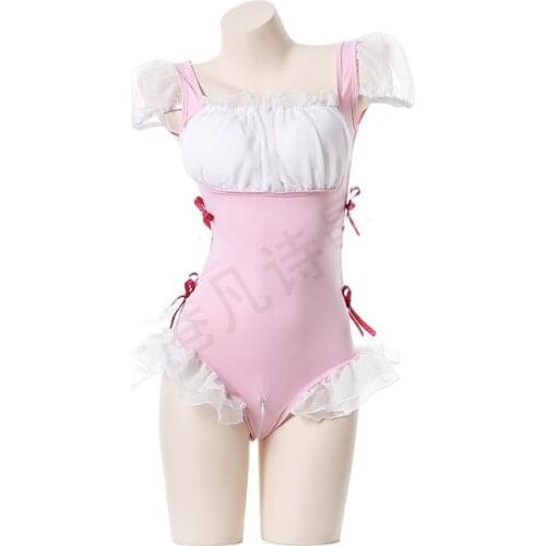 Wholesale Anime Cosplay Sexy Costumes Fetish Lingerie Kawaii Underwear Maid Classical Erotic Lace Outfit Sm Porno Suit for Women