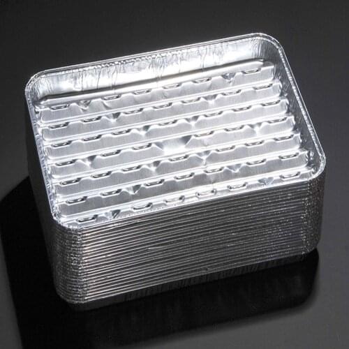 Outdoor bbq plate aluminum foil plate tray container 20pcs/ set