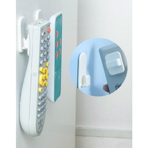 Plastic Hooks Sticky Hook Set Air Conditioner TV Remote Control Key Practical Wall Storage Strong 4Pcs/Set