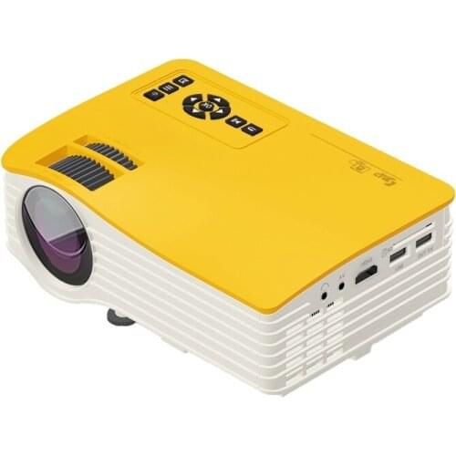UC38DH 1080P LCD Mini Portable Phone with Screen Projector, Power Plug:UK Plug