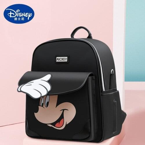 Disney Mickey Minnie Diaper Bag Cartoon Backpack Cute Mommy Bag Large Capacity Going Out Fashion Practical Waterproof Backpack