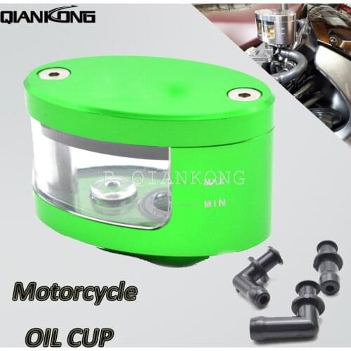R QIANKONG CNC Universal Motorcycle Motorbike Fluid Reservoir Oil Cup For Honda CBR 1000 RR SP2 CBR250R 300R 500R 600F4i 600RR
