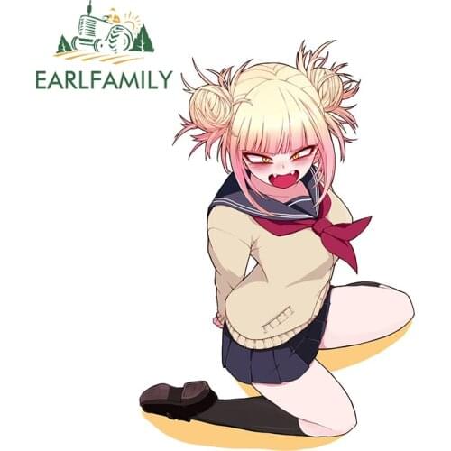 EARLFAMILY 13cm x 8.6cm for Himiko Toga JDM Car Stickers Camper Car Accessoires Decal Funny Vinyl Waterproof Motorcycle Decor