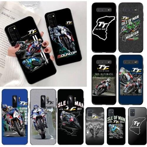 YJZFDYRM Isle Of Man TT Motorcycle race Soft Phone Cover for Samsung S20 plus Ultra S6 S7 edge S8 S9 plus S10 5G lite 2020