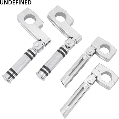 32mm Motorcycle Highway Foot Pegs Engine Guards Footrests Mount Clamp for Harley Sportster Softail Electra Glide Road King Dyna