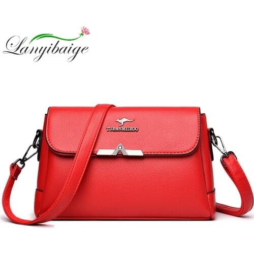 Ladies Fashion PU Leather Shoulder Bags Elegant Girl Flip Handbag Brand Designer Bag Bolsa Feminina Wallet 2021 New Series Sac