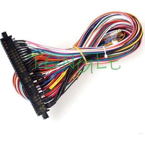 Jamma wire harness 28 pin jamma loom 40cm/140cm length Joystick button connector for arcade cabinet accessories games 60 in 1