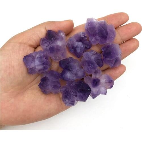 100g NATURAL Tibetan Skeletal Purple Quartz AMETHYST Cluster Specimen Lucky Stone Natural Quartz Crystals Amethyst Cluster Stone