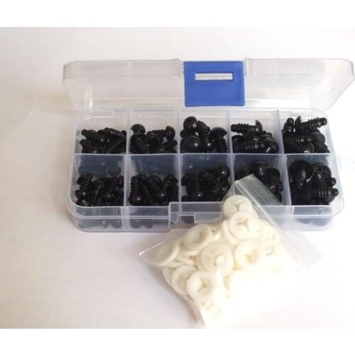 100set/Box Plastic Craft Toy Doll Eyes Safety Eyes Handmade Accessories Children DIY Creative Toys For Teddy Bear Puppet Crafts