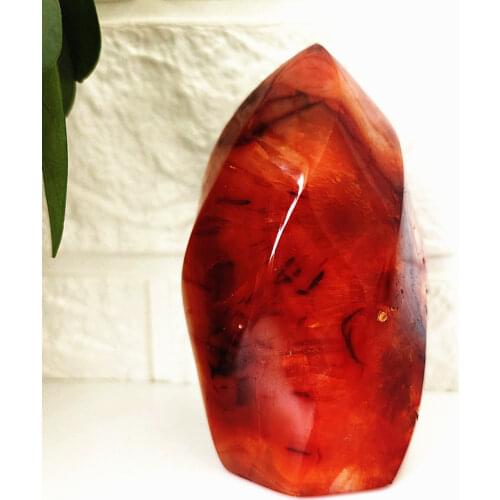 100% natural red agate crystal flame mini stone mineral specimen flame home decorated healing stone