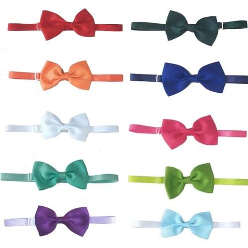 100pcs Dog Bow Tie Pet Dogs Bowtie Collar Holiday Decoration Acciessories Adjustable Dog Collar Bowties Pet Supplier
