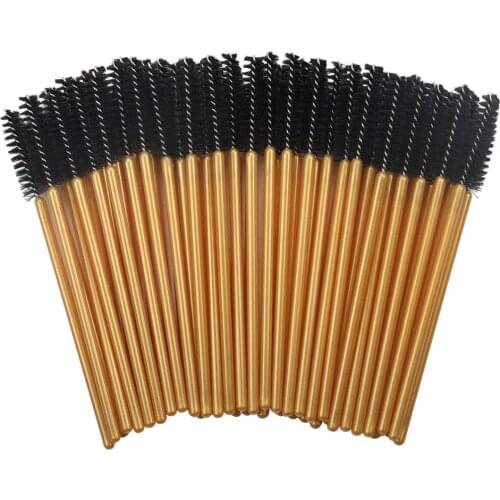 1000Pcs/Pack Disposable Micro Eyelash Brushes Mascara Wands Applicator Wand Brushes Eyebrow Comb Brushes Spoolers Makeup Tools