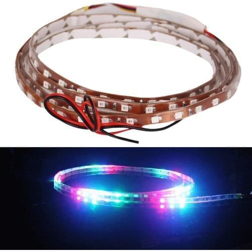 120cm Waterproof DC 12V Motor LED Strip SMD Underbody Decorative strip Light For Car Motorcycle Beautiful Decorative Lights