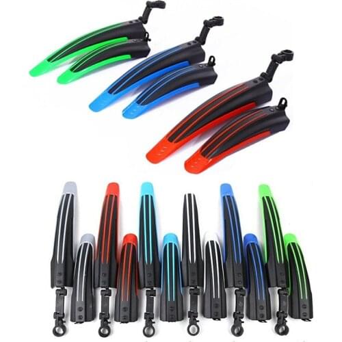 2 Pcs Bicycle Mudguard Mountain Bike Fenders Set Mudguards Bicycle Mudguard For Bicycle Front/Rear Fenders 6 Colors