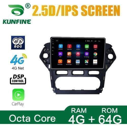 Car Radio For Ford MONDEO 2011-2013 AT AC Octa Core Android 10.0 Car DVD GPS Navigation Player Deckless Car Stereo Headunit
