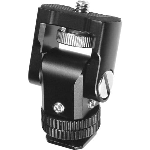 BGNing Monitor Mount Bracket Holder Mini Ballhead with 1/4" inch Mount Adapter Connector for SLR Camera Photography Accessory