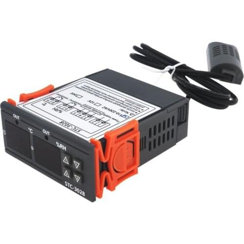 Digital Thermostat LCD Thermoregulator Temperature Controller Incubator Temperature Hygrometer Heating Humidity Controller