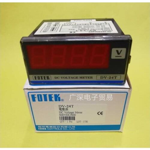 DV-24T FOTEK Voltage Meter 100% New & Original AC/DC Voltmeter