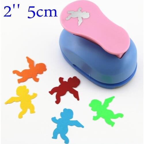 Angel punches 2'' craft punch paper cutter scrapbook child craft tool hole punches Embossing device kid S2935-5