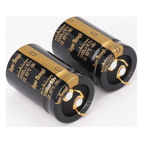 Fever Audio Filter Electrolytic Capacitor 1000UF 63V KG Super Through Series 63v 1000uf 22x35mm