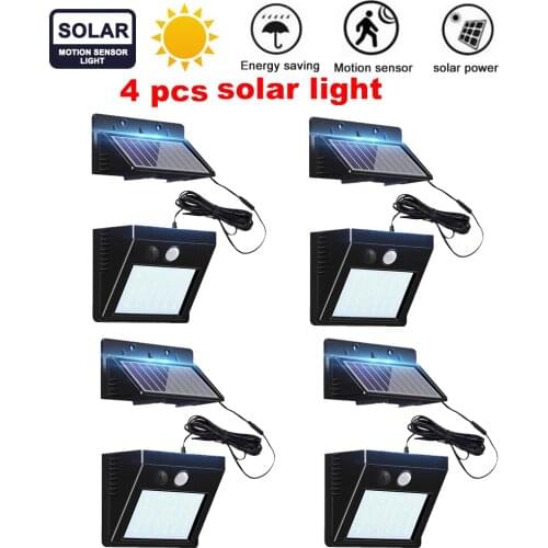 30 LED PIR Motion Sensor Solar Light Waterproof Outdoors Energy Saving Street LED Lamp Yard Path Solar Garden Lightoptional sepe
