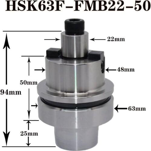 HSK63F FMB22 50L tool holder Face Milling cutter Arbor shell end mill rod adaptor hsk63f cnc machine cutter shank milling tool