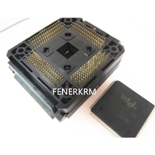 Clamshell IC51-2084-1052-4 QFP208 LQFP208 IC Burning Adapter testing seat Test Socket bench in stock free shipping