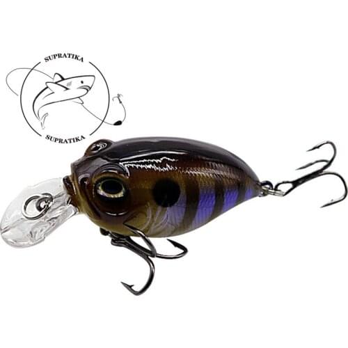 6cm/8.4g Artificial Floating Crank Wobblers Plastic Fishing Bait 3D Eyes Freshwater Anti-Corrosion Bionic Fishing Lure Hard Bait