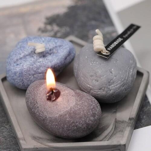 Stone Candle Handmade Mold Durable Silicone Mould Soap Mold stampi per candele fai da te Handcraft Crystal Epoxy Making Molds