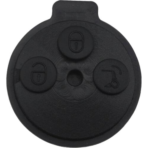 Kutery 10pcs/lot 3 Buttons Replacement Car Key Shell Case Soft Repair For Benz Smart 1998-2012 Car Accessories